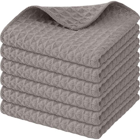 6 Mikrofasertücher 30x – super saugfähig – flauschig – waschbar – Geschirr