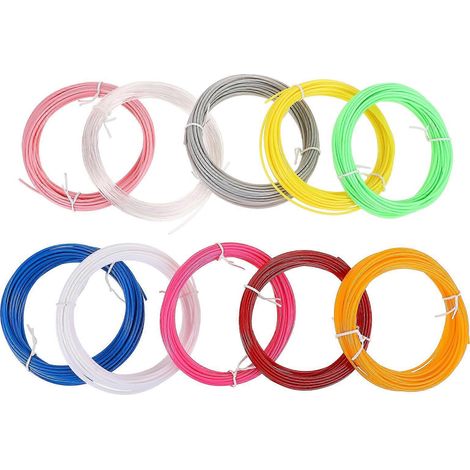 Kit de 10 recharges de filament pour imprimante 3D professionnelle-1000X0.175X0.1575-Random Color (1/2)