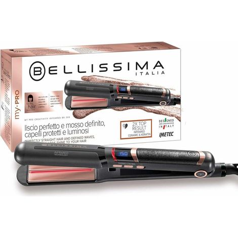 Bellissima 11948 Utensilio de peinado Plancha de pelo Caliente Negro 60 W 2 m