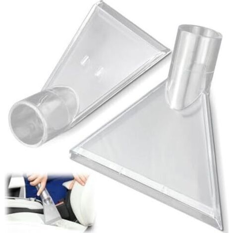 2-Piece Vacuum Cleaner Nozzle Set, Vacuum Cleaner Nozzle, Vacuum Cleaner Crevice Tool, Car Vacuum Cleaner Nozzle, Vacuum Cleaner Brush, Transparent Suction Nozzles, Vacuum Cleaner Nozzle Adapter (1/5)