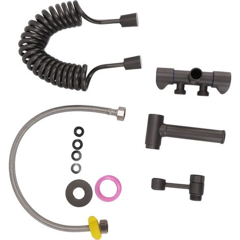 Kit de douchette bidet portable ergonomique en cuivre pour couches lavables et salle de bain (1/5)