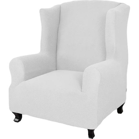 Housse De Fauteuil - Extensible En Jacquard Doux - Pour Fauteuil À Accoudoirs - 1 Pièce