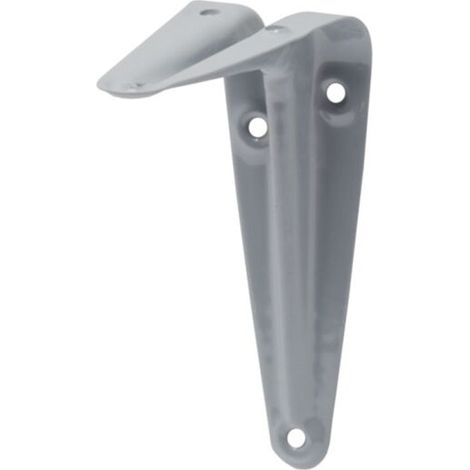 Equerre décorative emboutie grise 25x30cm