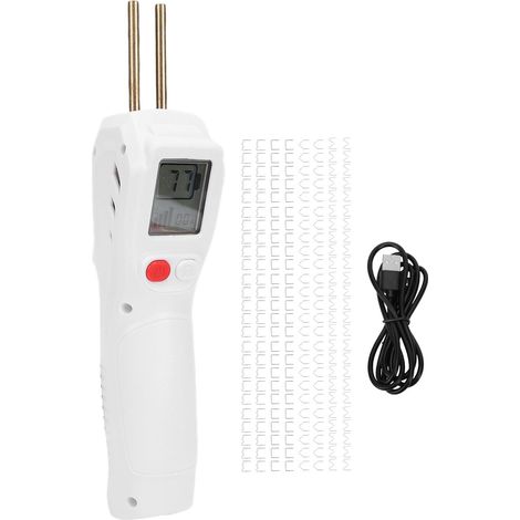 Soudeuse Plastique Sans Fil, Kit Soudure Plastique Rechargeable USB 5000mAh, Pistolet Chauffant Rapide 50W avec 200 Agrafes, Fer à Souder avec LED pour Réparati (1/5)
