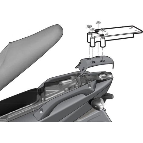 Portapacchi Shad per Gilera Runner 125 VX 4T, Runner 125 VX ST 4T, Runner 125 VX ST 4T Soul Modelle, Runner 200 VX (1/2)