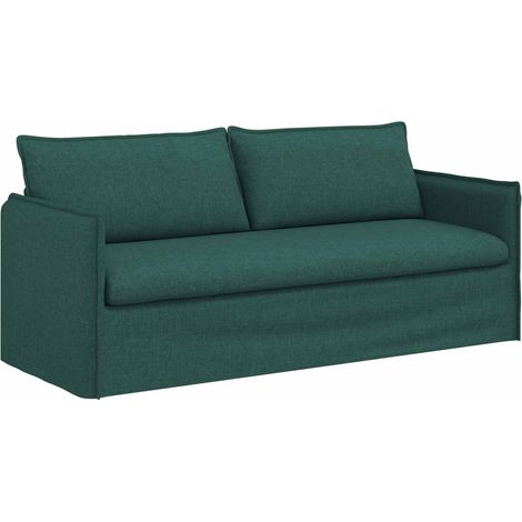 Sofa Dark Green 196 x 82 x 85 cm Fabric vidaXL