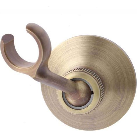 Support de pomme de douche,base de support de pomme de douche galvanisée réglable en laiton,d'accessoires de salle de bain (1/5)