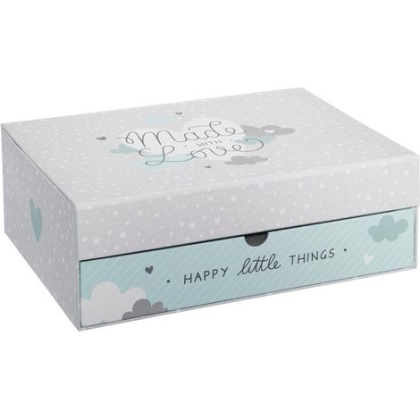 Coffret Cadeaux Enfant 3 Pièces "Love" 28cm Bleu