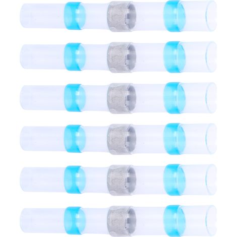 200Pcs Bornes Électriques BST-2, Manchons Thermorétractables en Cuivre Étamé pour Connexions de Câbles, Kit de Raccordement pour Travaux Électriques (1/5)