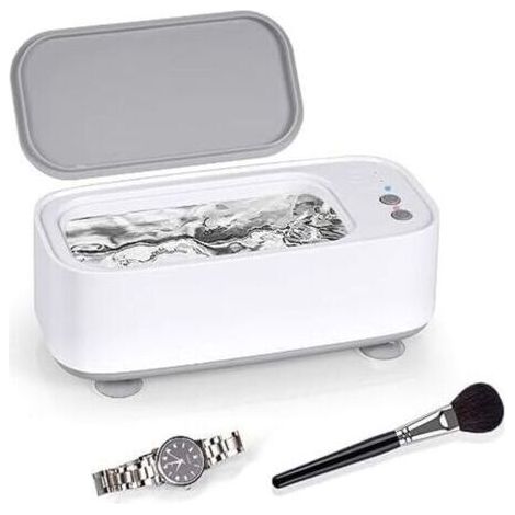 Nettoyeur a Ultrasons, Appareil de Nettoyage Ultrasons avec 3 Modes de Nettoyage, Machine de Nettoyeur à Ultrasons 45000 Hzpour Bijoux Collier Lunettes Montres (1/5)