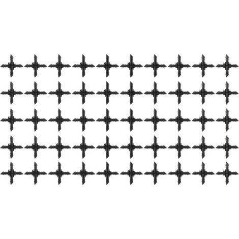 50 raccords de tuyau 4 voies 4/7, raccords transversaux pour tuyaux d'arrosage (1/4)