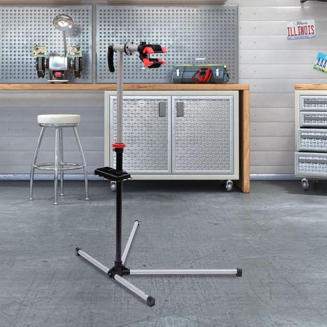 Noir 100x66x180 cm - Meuble de réparation de support de vélo à domicile doté de hauteur réglable et rotative