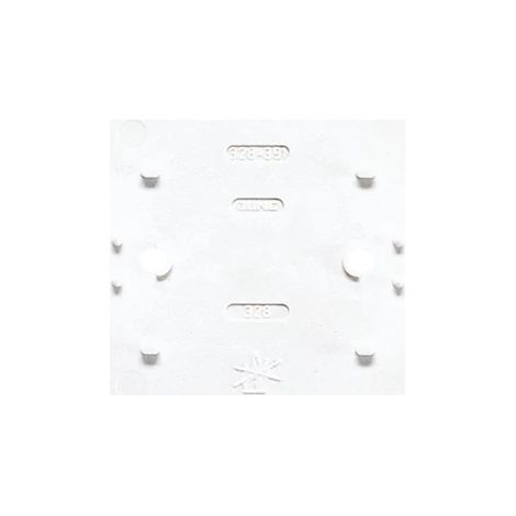 Jung Placa de suelo 1 vía, termoplástico, AP 600, blanco alpino, montaje vertical y horizontal 328 WW