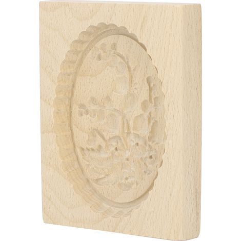 Moule à biscuits en bois, démoulage facile, réutilisable et lavable, emporte-pièce sculpté pour la cuisine et la pâtisserie à la maison, arbre à fruits (1/5)