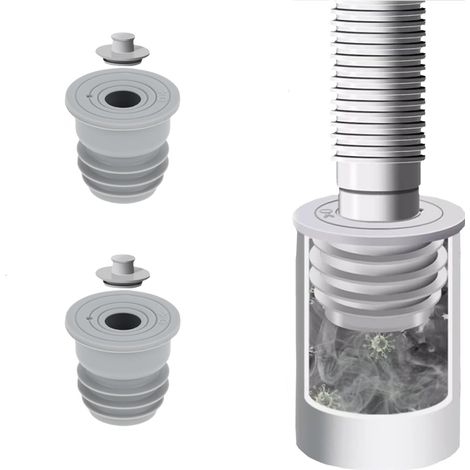 Joints de tuyauterie pour machine à laver, 45-50 mm, gris, pour évacuation des désodorisants, pour cuisine et salle de bain.