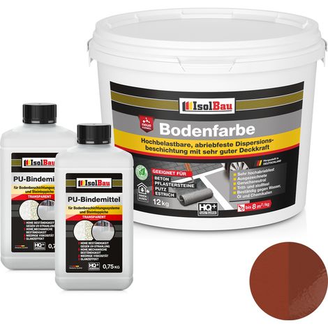 IsolBau 2K Pintura de resina para suelos para hormigón Bodenbeschichtung 12 kg Rústico (1/5)