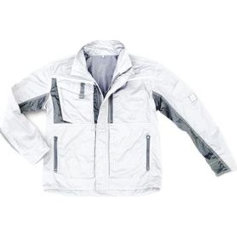Excess Arbeitsjacke Champ, Gr. S, weiß/grau (1/5)