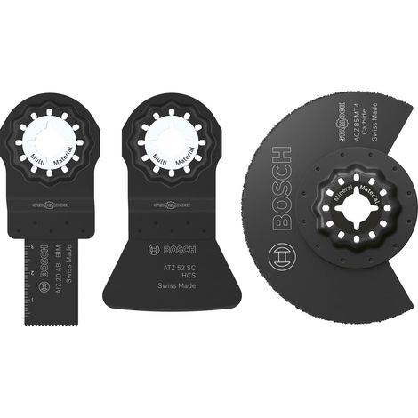 Bosch 3x Set di lame per piastrelle (per Malta, Colla, 134 x 104 mm, Professional Accessorio Utensili multifunzione) (1/4)