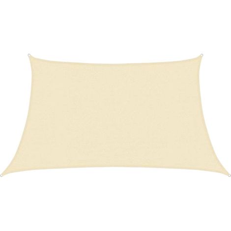 Maison Exclusive - Sonnensegel 160 g/m² Creme 3/4x2 m HDPE