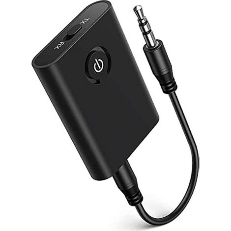 Transmetteur Bluetooth 5.0 – Adaptateur 2 en 1 sans fil 3.5mm – Émetteur et récepteur – Faible latence APTX – Connexion rapide (1/4)