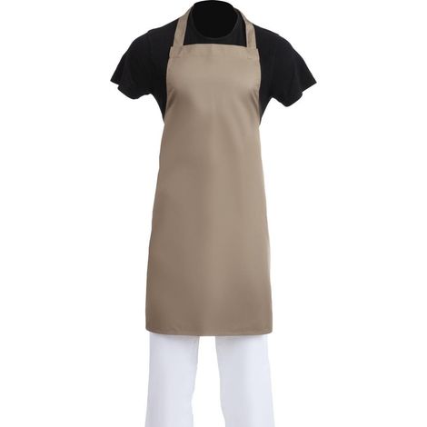 Tablier Bavette Whites Polyester-Coton Marron Clair - Whites Chefs Clothing (1/2)