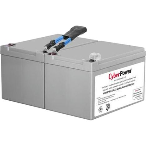 CyberPower RBP0106 - Pack de batteries de rechange pour onduleur PR1000ELCD, 24 Vdc, 2 batteries plomb-gel sans entretien