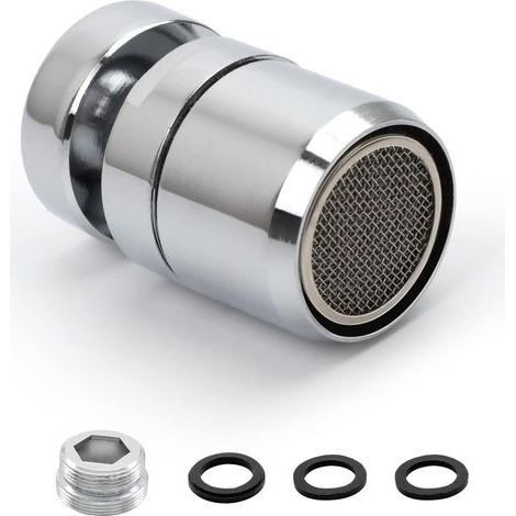 Faucet Aerator, 360° Rotation, Stainless Steel Filter, Water Saving, Kitchen Bathroom (1/5)