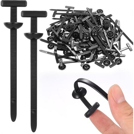 100 Pcs Serre Cable Attache Autobloquante, Serre-cables Nylon Universal Cable Tie Buckle, Serre Câbles Nylon, Attaches Autobloquantes Universelles, Boucle Attache Cables pour Réparation Automobile (1/5)