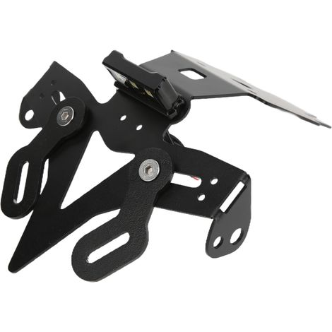 Support moto plaque avec feu LED 3 pièces remplacement pour SUZUKI GSX-S750 2017-2021, porte-plaque aluminium noir, éclairage plaque d'immatriculation étanche (1/5)