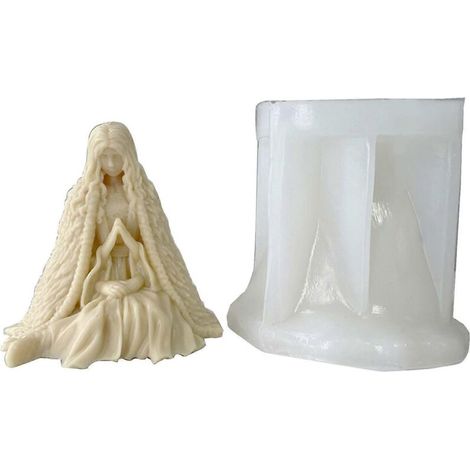 Moule en silicone pour bougies d'Halloween, idéal pour la fabrication de bougies et le moulage en résine. (1/5)