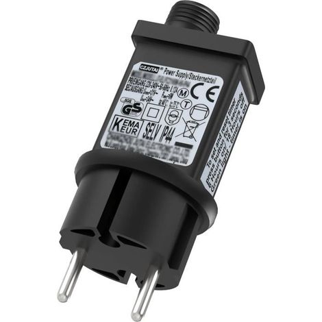 Transformateur LED 31V IP44, minuterie, mémoire, 8 modes d’éclairage, contrôleur étanche pour guirlandes (1/4)