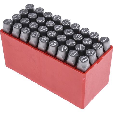 Kit de poinçons de gravure des lettres RS PRO, (Jeu de 27 pièces de tampons de lettres majuscules en anglais A ( Prix pour 1 ) (1/2)