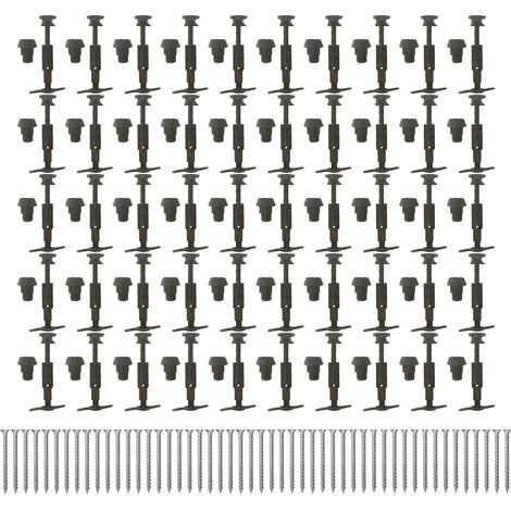 Lot de 50 Supports AP INTER - Appui intermédiaire + 50 vis bois Ø5,0x30 tête fraisée TX - Référence : JSRAPINTER + FIS670350 (1/4)