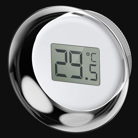 Termometro per acquario, misuratore di temperatura digitale LCD impermeabile Monitor della temperatura subacquea con ventosa per habitat di tartarughe di stagno di rettili dell'acquario (1/4)