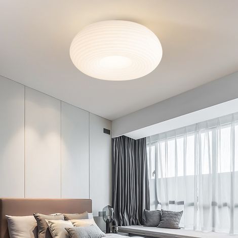 Plafonnier acrylique – 35 cm – Lumière blanche – Rond – Salon/chambre – Luminaire intérieur