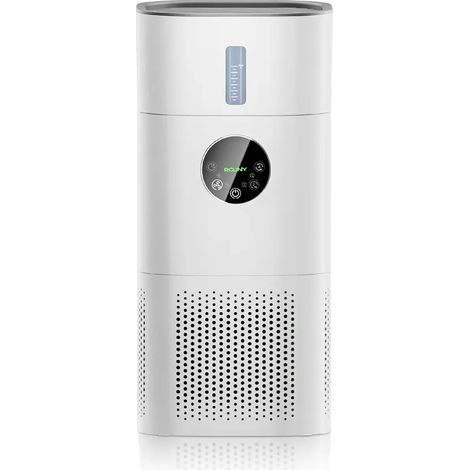 Purificador de aire, humidificador 2 en 1, funcionamiento silencioso, blanco, UE (1/2)