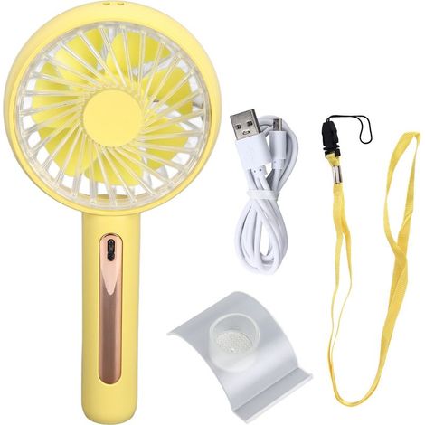 Ventilateur portable mini USB à quatre vitesses avec fonction oscillante (1/5)