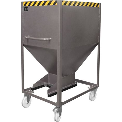 eurokraft pro, Conteneur-silo en forme d'entonnoir, mobile,