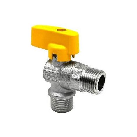 RUBINETTO GAS AD ANGOLO MM Misura: 1/2" x 1/2"