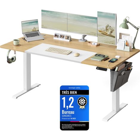 Bureau Électrique Assis-Debout Réglable, 160 x 70 x (71-120) cm (1/5)