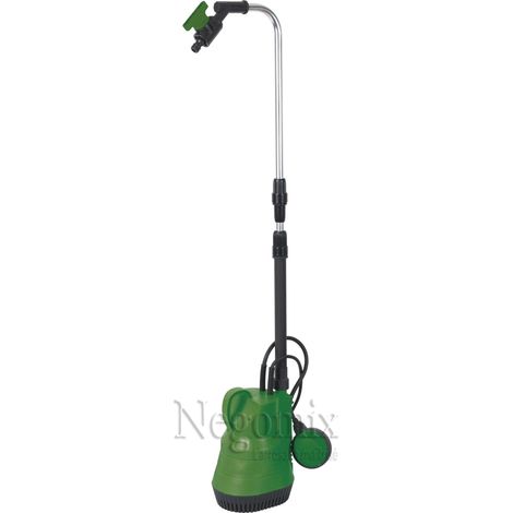 Negomix – Pompe immergée vide fût 400W – Débit 3000L/h – Hauteur de refoulement max 10m – Aspiration jusqu'à 5mm du sol