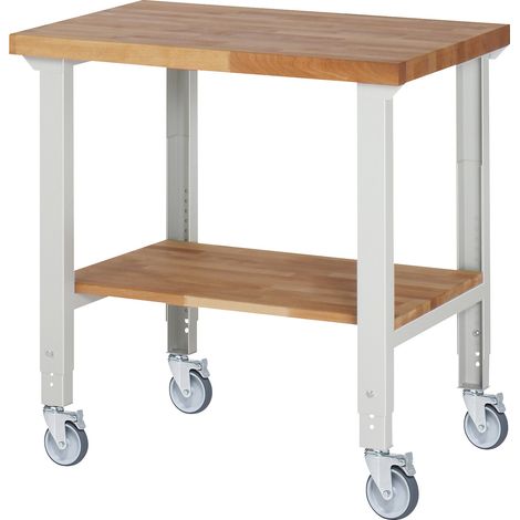 eurokraft pro, Établi mobile série 7000, 4 roulettes pivotantes