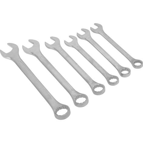 Sealey Combination Spanner Set 6pc Jumbo Metric AK63259