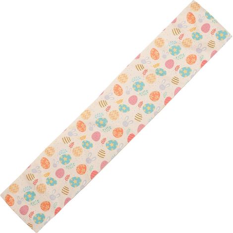 Nappe de table printanière pour fête de Pâques, chemin de table, nappe pour salle à manger, banquet, fête (1/5)