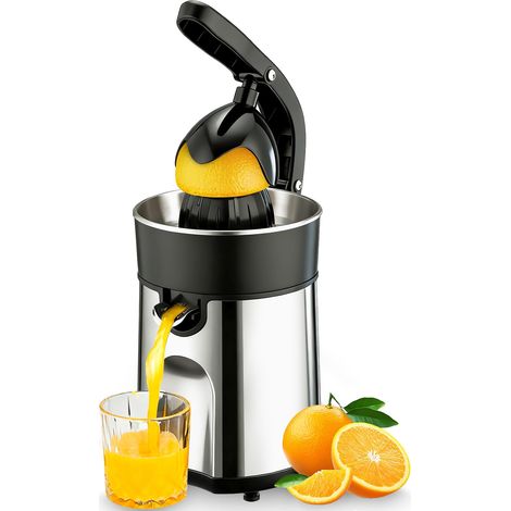 Presse Agrumes Électrique, Presse Citron Avec 2 Cônes Amovibles, Lavable Au Lave-Vaisselle, Sans Bpa, Presse Agrumes Électrique Pour Orange, Citron Et Pamplemousse (1/5)