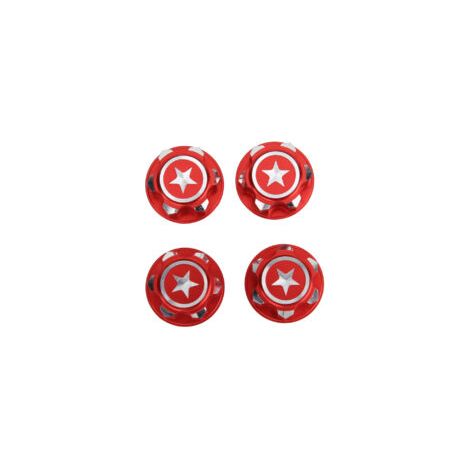 Kit d'écrous de roue en métal rouge de 17 mm pour Traxxas Summit X-MAXX RC (1/2)