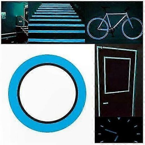 Leuchtende, selbstklebende Fluoreszenzstreifen – Phosphoreszierende Aufkleber für Treppen, Aufbewahrung und Bühnenbeleuchtung, wiederverwendbare Packung (1/5)