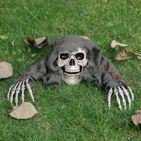 Décorations d'halloween en Plein Air Squelette Squelette Enjeux Disjoncteurs Effrayant Halloween Décorations Patio Pelouse Enjeux Halloween (1/4)