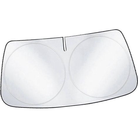 Pare-soleil pare-brise voiture UV anti-chaleur pliable 150x80cm / 59 pouces, protection solaire intérieure auto, écran pare-soleil pliant isolant thermique. (1/4)