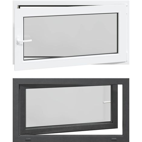 Kellerfenster Innenseite Farbe Weiß RISOR 110 x 70 cm vidaXL